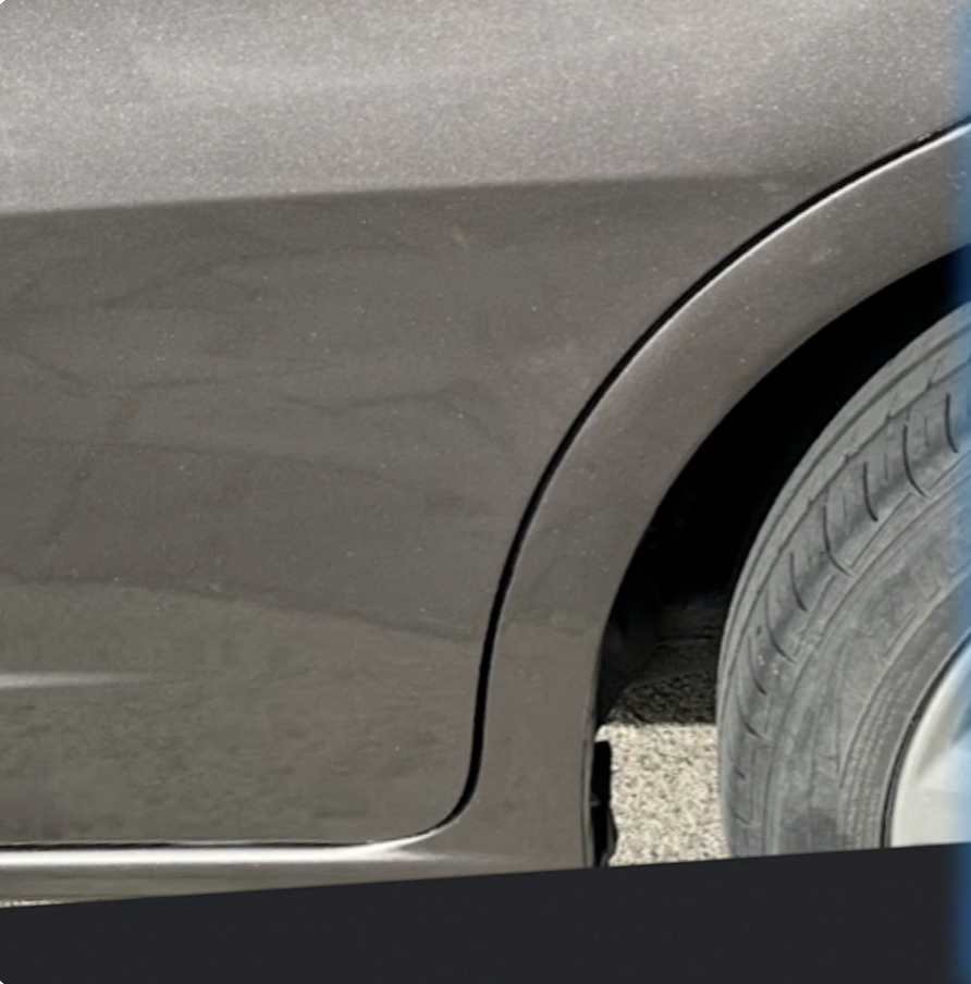 Sill scratch repair – after repair